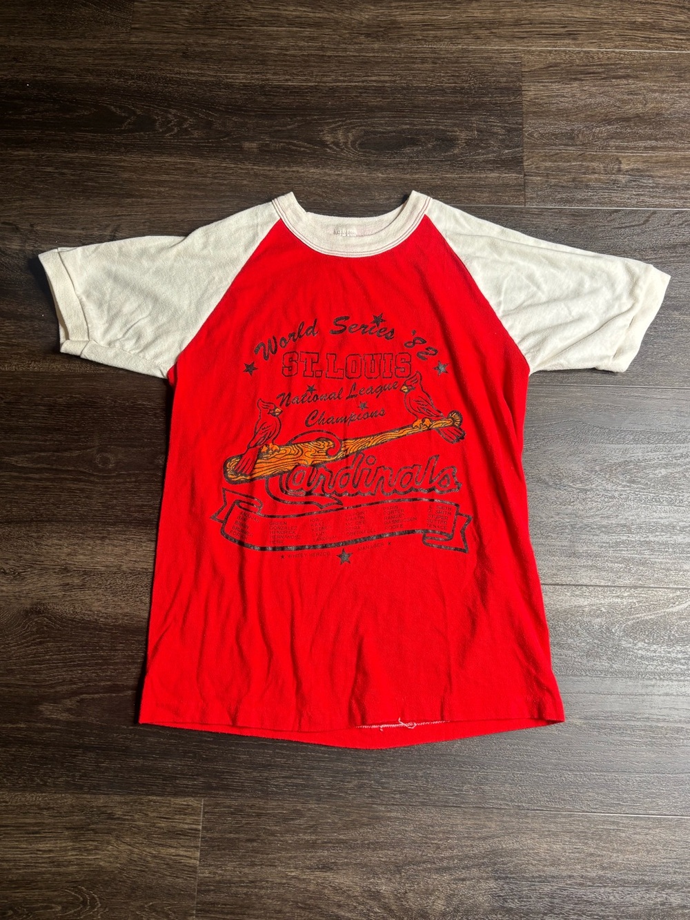 Vintage 1982 World Series St Louis Cardinals National League Champions Shirt